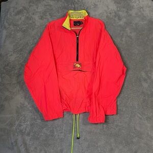 Vintage Gotcha Windbreaker Bright Red/Yellow Size‎ L